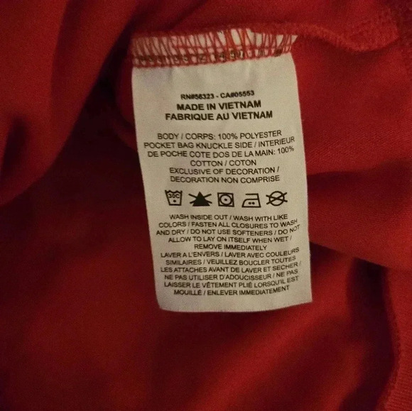 Nike Air Basketball Red Black Jacket Full Zip Peace Love DZ3074 657 Mens Small - Picture 5 of 8